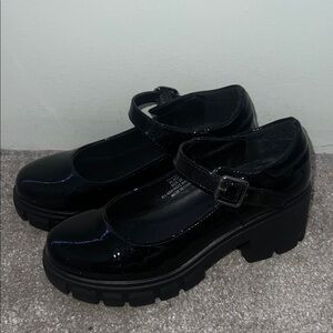 Chunky Platform Mary Jane Heels